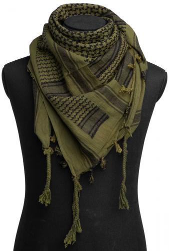 Dutch Shemagh Scarf, Green/Black, Surplus. 