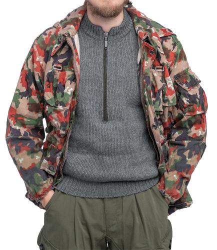 Swiss super field jacket M70, Alpenflage, surplus.
