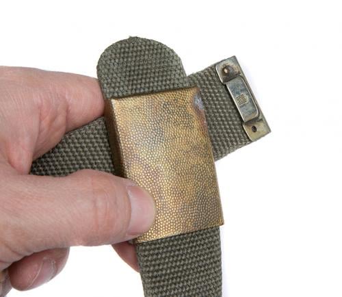 BW trouser belt, canvas, surplus.