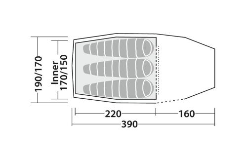 Robens Pioneer 3EX Tunnel Tent.