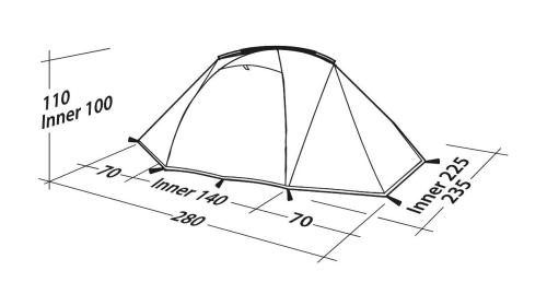 Robens Lodge 2 Dome Tent. 