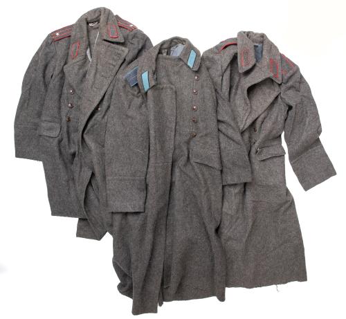 Bulgarian Officer's Greatcoat, Gray, Surplus. Various details.