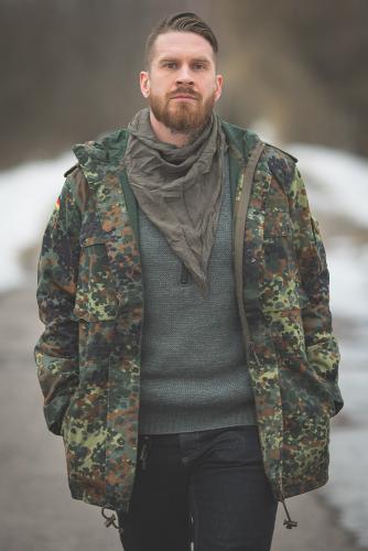 BW parka, Flecktarn, Surplus. 