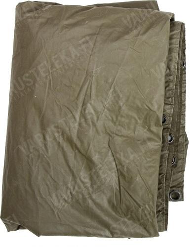 BW rain poncho, rubberized, surplus.