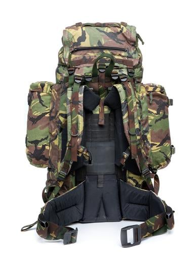 Dutch "Lowe Alpine Saracen" Rucksack, DPM, surplus. Adjustable shoulder strap position means the ruck can be tailored to fit about anyone.