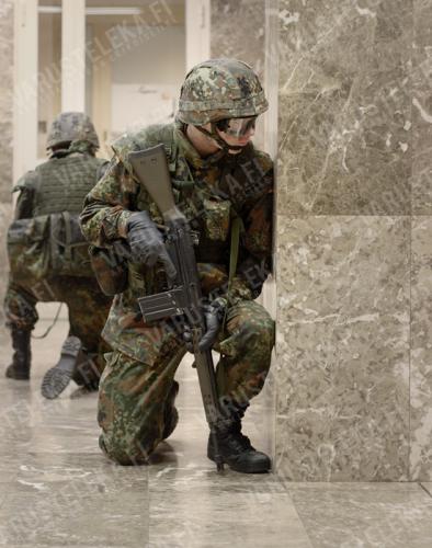 BW field shirt, Flecktarn, surplus.