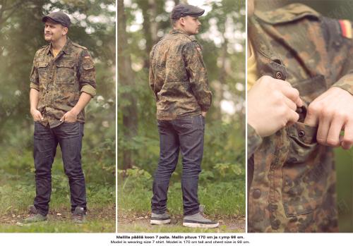 BW field shirt, Flecktarn, surplus.