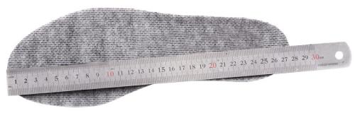 Measure the longest possible length without straightening the heel cup. Measure the longest possible length without straightening the heel cup.