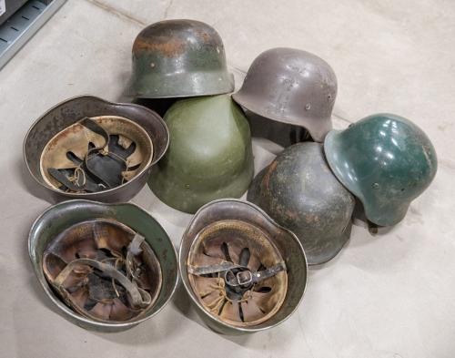 Finnish M40/55 steel helmet, surplus.