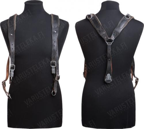 Austrian Y-suspenders, leather, surplus.
