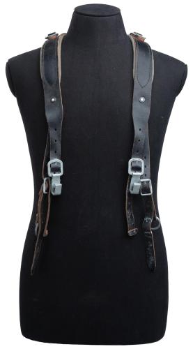 Austrian Y-Suspenders, Leather, Surplus. 