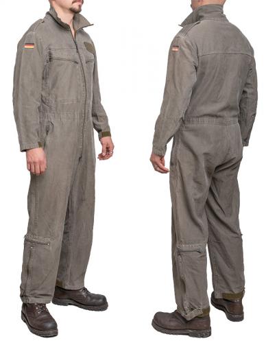 BW mechanic's coverall, olive drab, surplus.