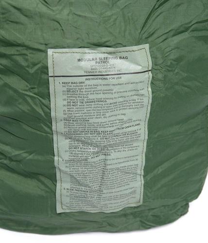 US MSS Modular Sleeping Bag System, 4-piece, surplus.