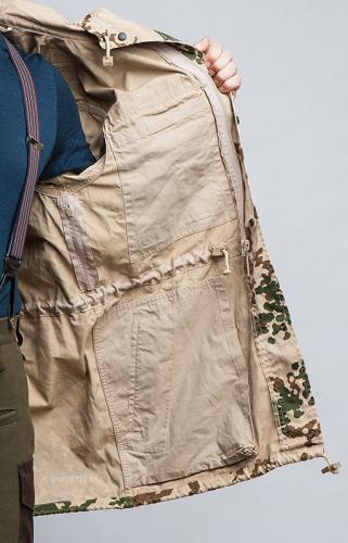 BW parka, Tropentarn, surplus. Details of the inside pocket and waistcords - as you can see, there's no lining.
