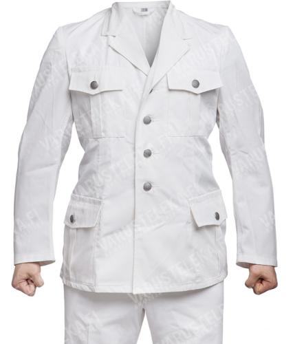 Austrian Light Dress Jacket, White, Surplus. All that we checked had insignia but there might be these bare ones too amongst the shipment.