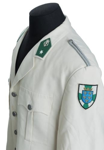 Austrian Light Dress Jacket, White, Surplus. The rank and branch insignia may vary.