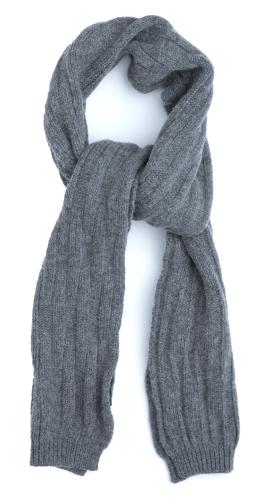 Brenda Wool Scarf, Gray