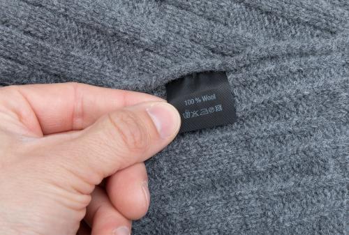 Brenda Wool Scarf, Gray.