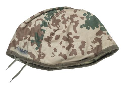 BW Composite Helmet Cover, Reversible, Flecktarn/Tropentarn, Surplus.