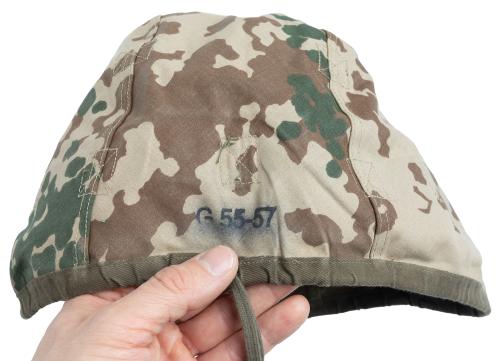BW Composite Helmet Cover, Reversible, Flecktarn/Tropentarn, Surplus.