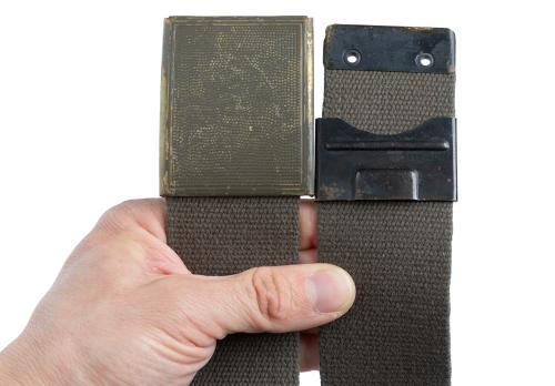 BW webbing belt, old model, canvas, surplus.