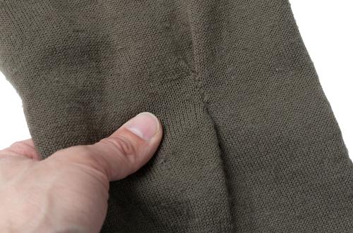 BW "Woolpower Zip Turtleneck 200" Merino Wool Shirt, Green, Surplus. Some garments have had repairs.