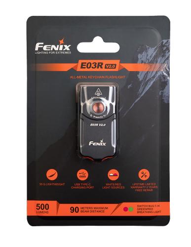 Fenix E03R Rechargeable Key-chain Flashlight V2.0.