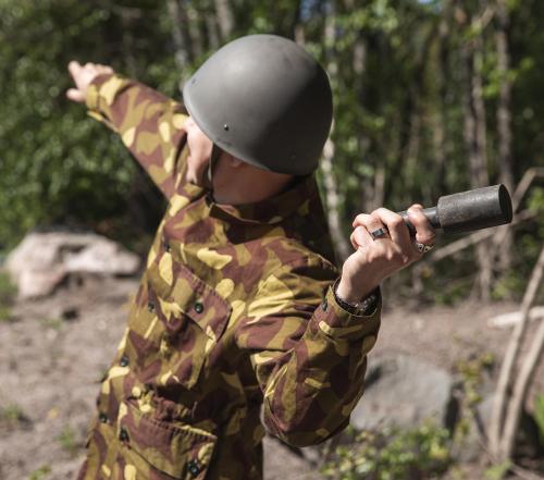 Finnish M60 Steel Helmet, Surplus. 