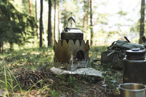 Särmä Hobo Stove. Large hobo stove and Trangia 0.9 L Coffee Pot