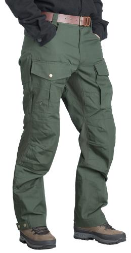 Särmä Outdoor Pants. Model height 182 cm, chest circumference 95 cm, waist circumference 88 cm. Wearing size Medium Regular.