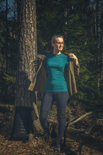 Särmä Merino Wool T-Shirt. Petrol