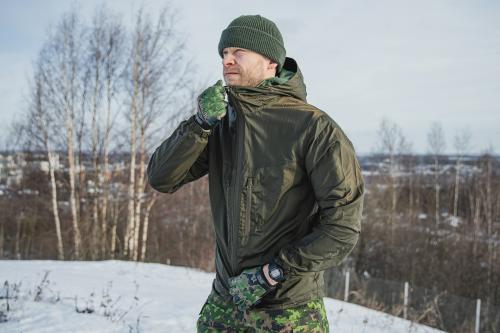 Särmä TST L3 Wind Jacket. Works well as a middle layer or during a break.