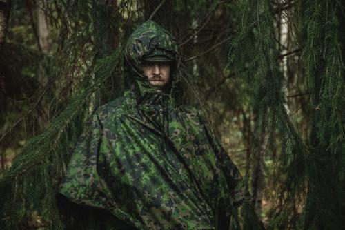 Särmä TST L6 Rain Poncho, M05 woodland camo. 