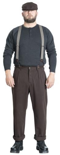Särmä Worker Pants. Model height 178 cm, chest circumference 115 cm, waist circumference 100 cm. Wearing size W36 / L32