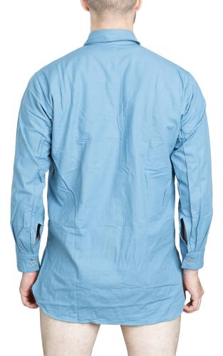 Swedish M59 Field Shirt, Blue, Surplus.