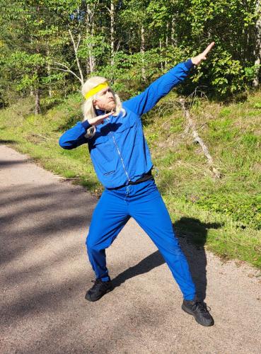Swedish Track Suit Jacket, Blue, Surplus. Mitt namn är Bolt, Blixt Bolt.