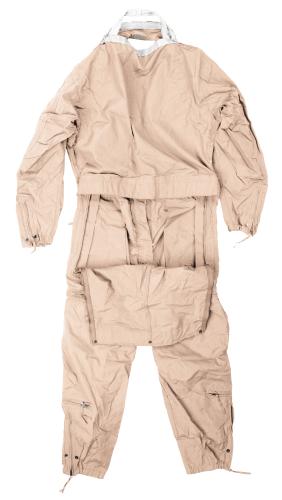 US Combat Vehicleman's Coverall, Nomex, Sand, Surplus. Plus a dead jedi pose with the evacuation straps showing.