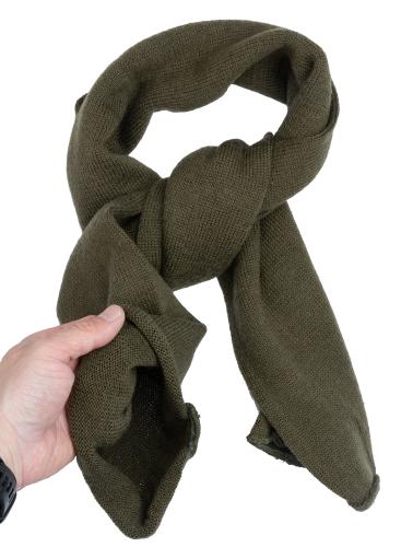 US Wool Scarf, Surplus. The tubular construction is designed to trap heat and keep you warm.