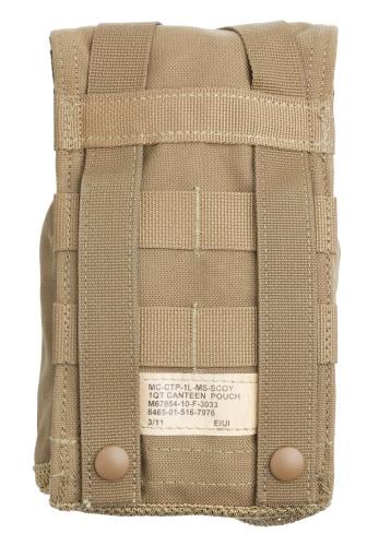 USMC FSBE Canteen Pouch, Coyote Brown, Surplus. The attachment method is your usual MOLLE/PALS.