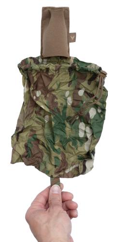 Velocity Systems Helium Whisper Micro Diddie Pouch . . To deploy the bag, simply yank the webbing pull tab.