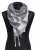 Shemagh scarf, white/black