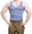 Russian Telnyashka, Tank Top, light blue striped