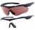 ESS Crossbow Suppressor 2X ballistic glasses, red and bright lenses
