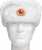 Russian Winter hat with Soviet cockade, white