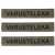 Särmä TST Name Tag w. Custom Text, Green-Black, 3-Pack (SEPARATE DELIVERY 5-10 WEEKS)