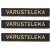 Särmä TST Name Tag w. Custom Text, Black-Gold, 3-Pack (SEPARATE DELIVERY 5-10 WEEKS)