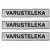 Särmä TST Name Tag w. Custom Text, Reflector-Black, 3-Pack (SEPARATE DELIVERY 5-10 WEEKS)