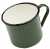 CCCP enamel mug, surplus, green