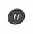 2M Slotted button, 10-Pack, 30 mm, black