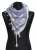 Shemagh scarf, white/blue
